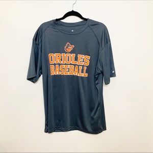 Orioles Grey Baseball Graphic Tee Size Large